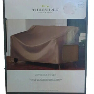 THRESHOLD LoveSeat Cover - 55 1/2 “ L x 34 “ W x 30” H - Heavy duty cover with w